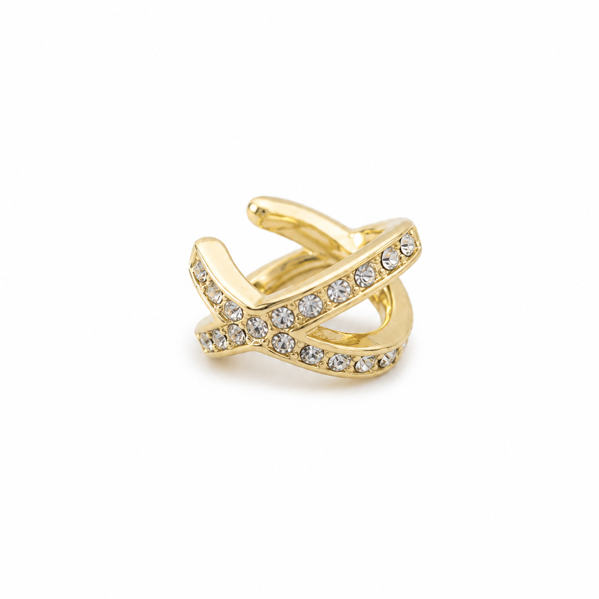 Crystal Bypass Ear Cuff