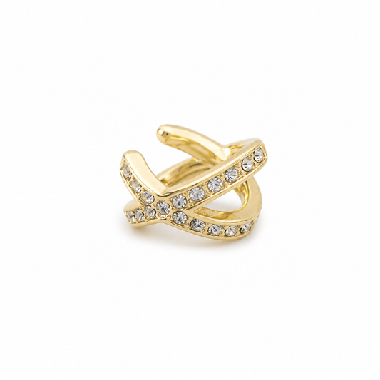 Crystal Bypass Ear Cuff