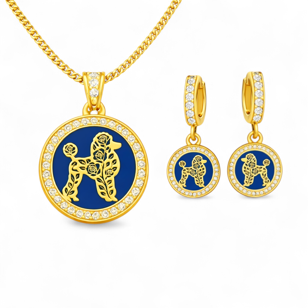 Golden Elegance Earring & Necklace Set