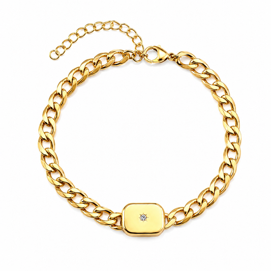 Joanna Curb Link Gold Bracelet