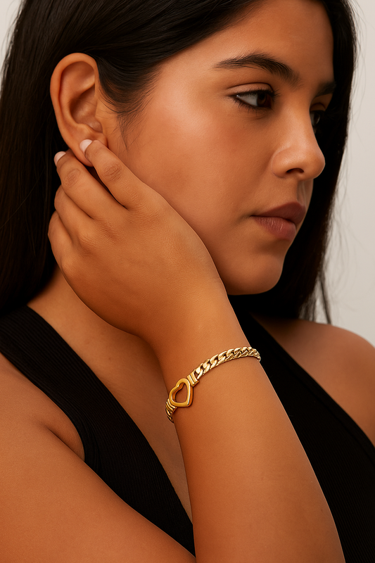 Heart Chain Bracelet