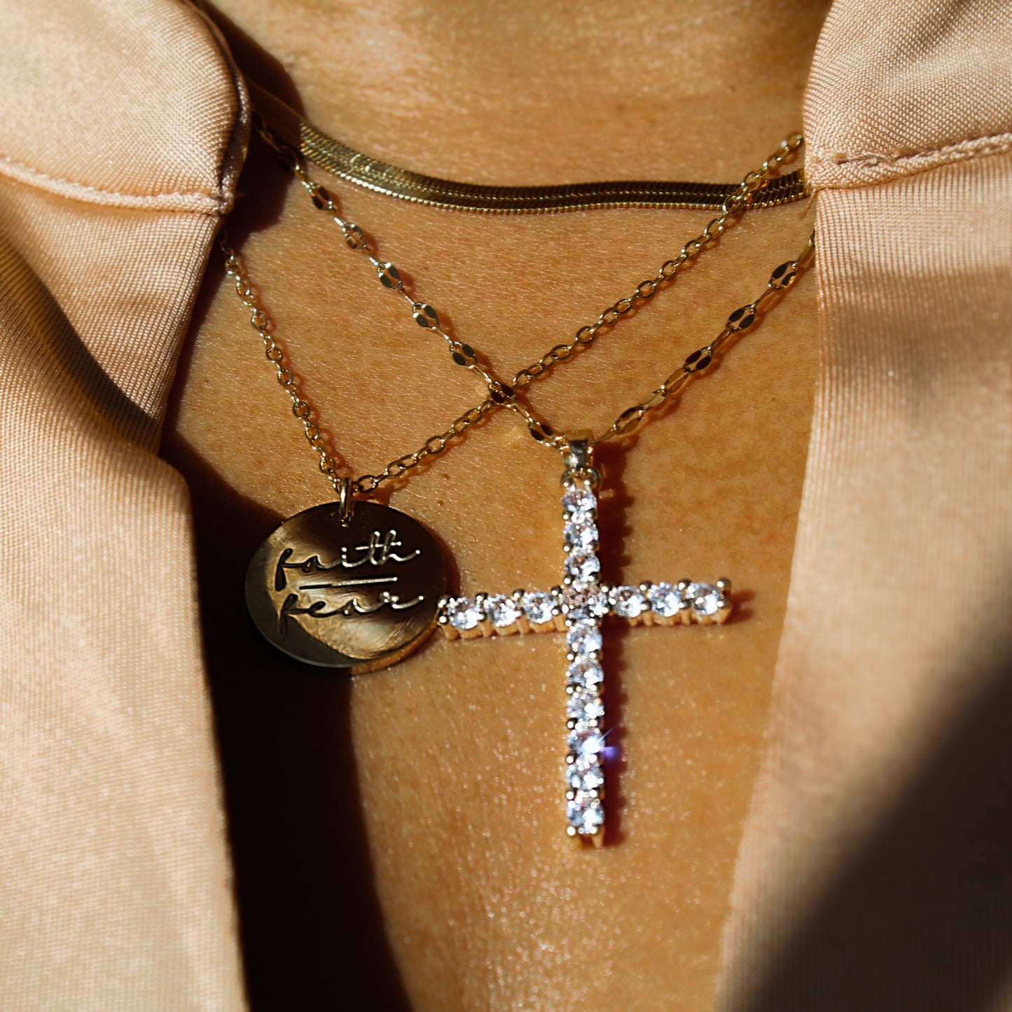 Radiant Faith Cross Pendant