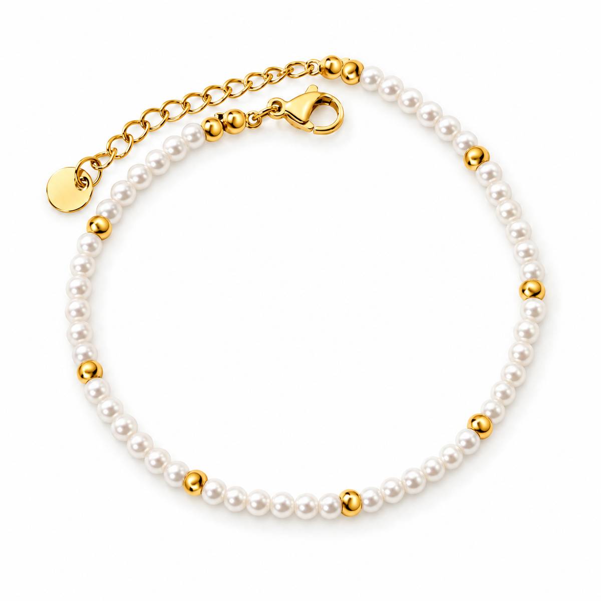 Golden Seed Pearl Bracelet