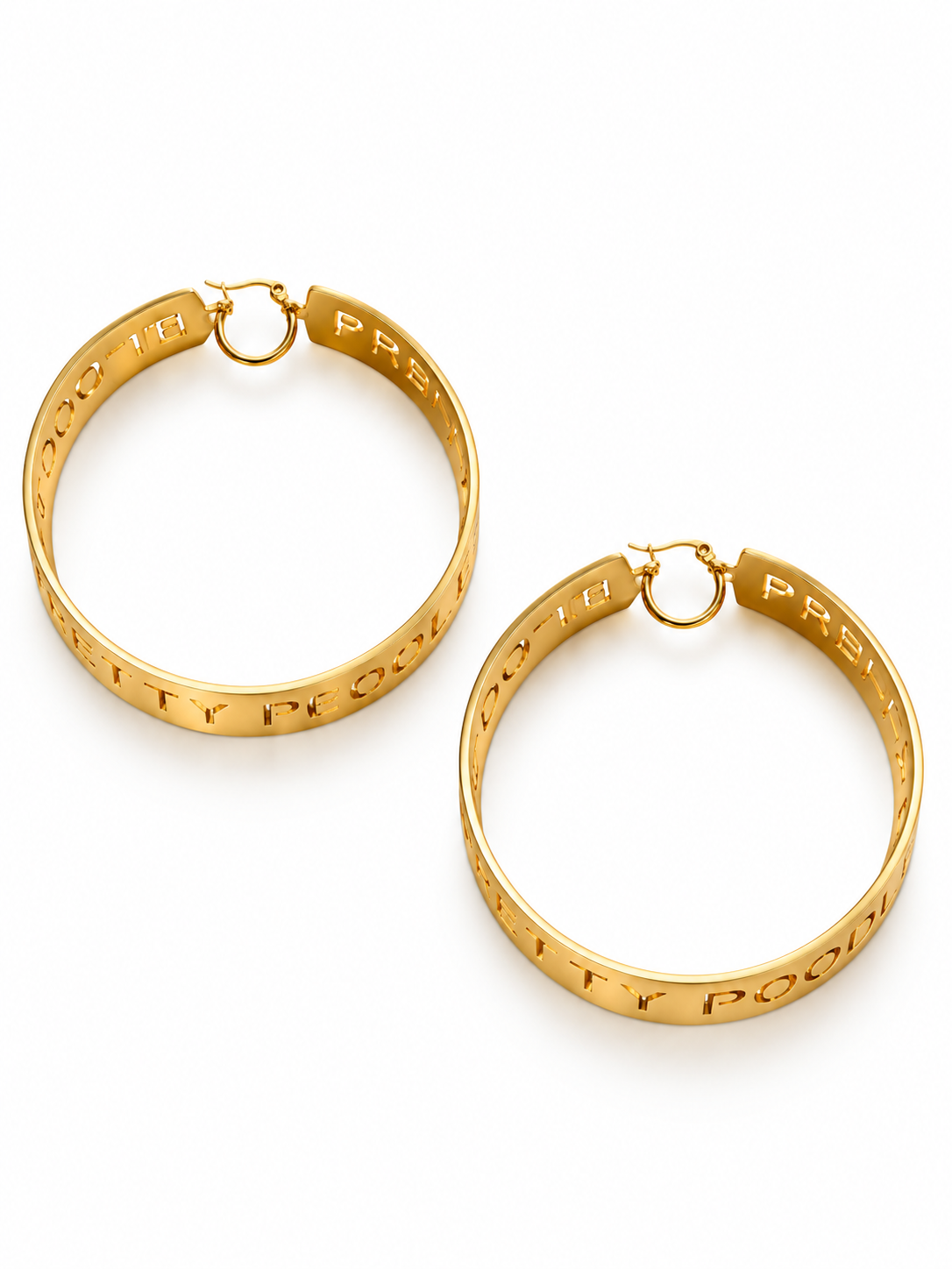Pretty Poodle Statement Hoops