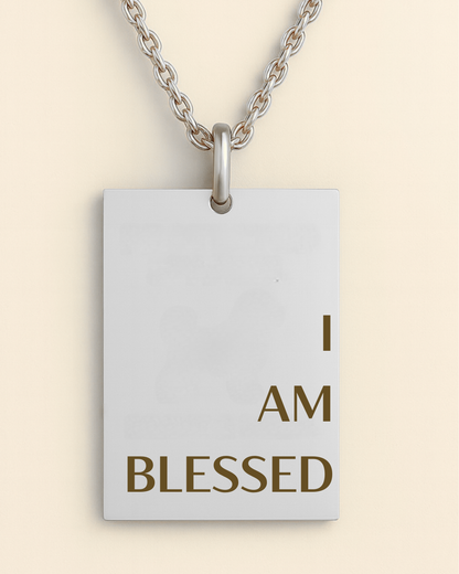 I Am Blessed Pendant Necklace