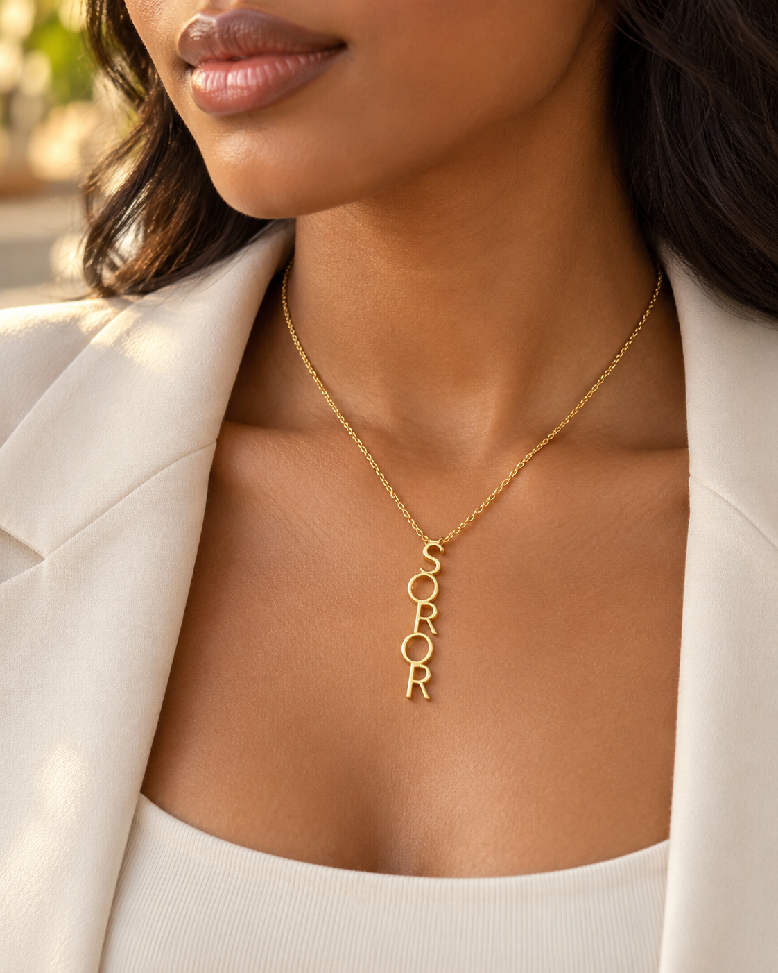Soror Vertical Statement Necklace