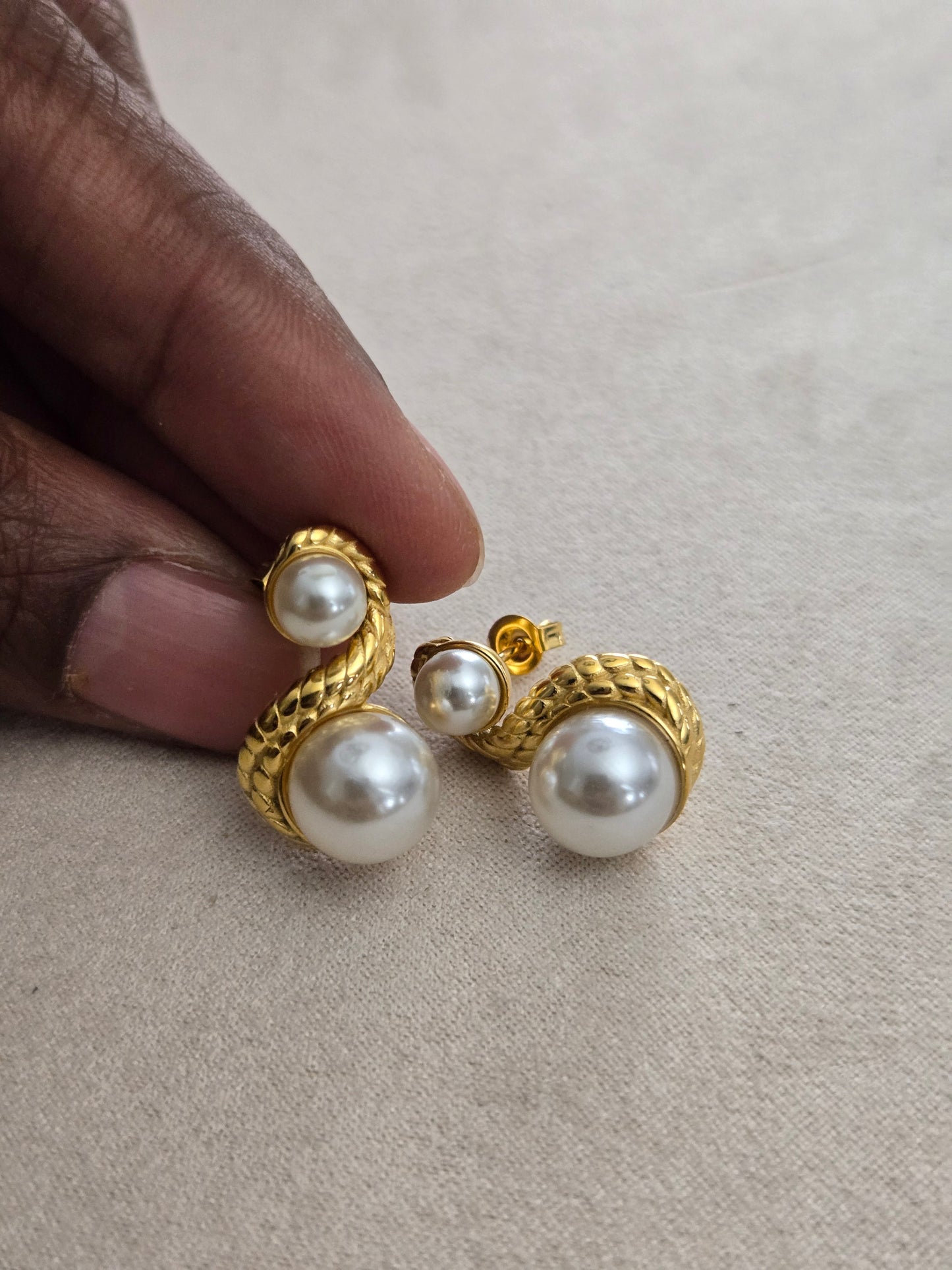 Paisley Pearl Earrings