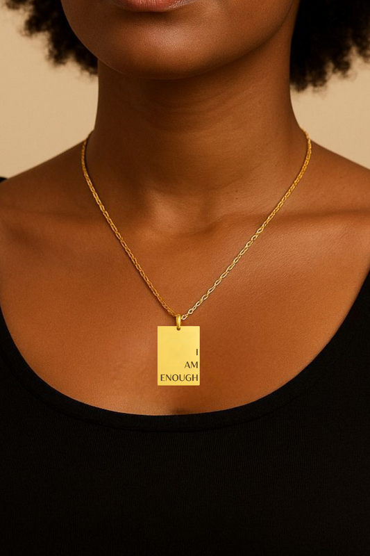 I AM ENOUGH Gold Necklace