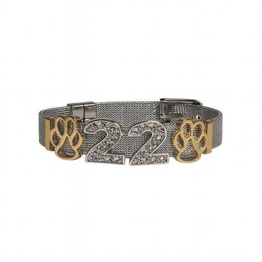 Paw & Sparkle '22' Charm Bracelet
