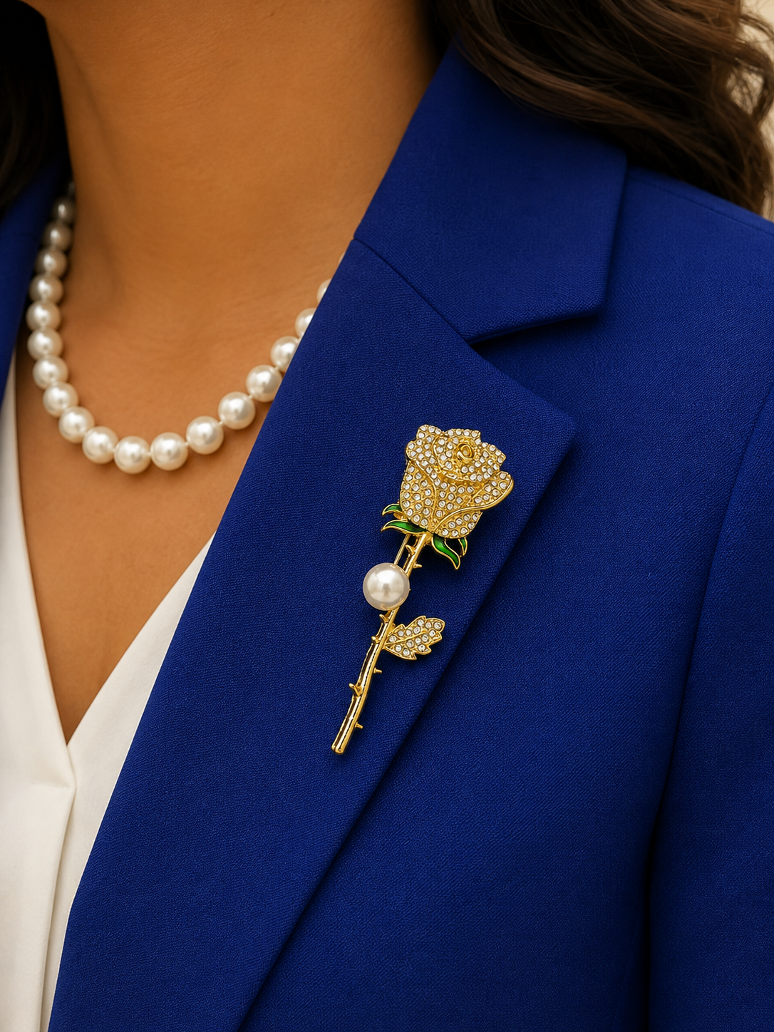Tea Rose Brooch