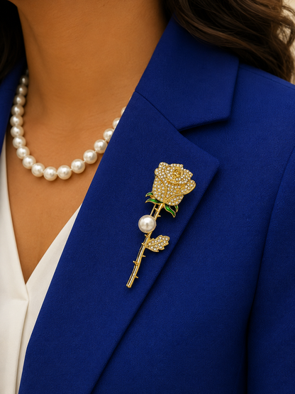 Tea Rose Brooch